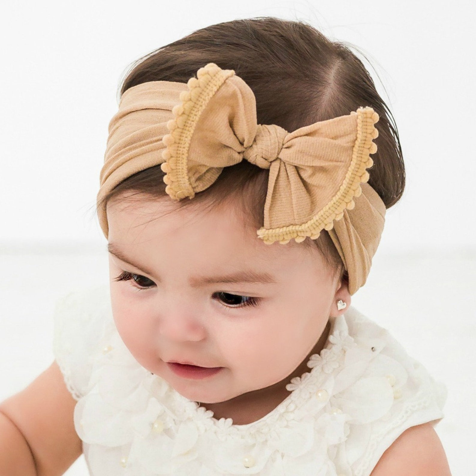 Nylon Baby Headbands One Size Fits All Baby Headband POM Etsy