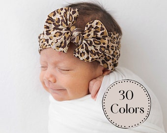 CHOOSE COLOR Baby headbands, Baby Girl Headband, Baby Hair Bows, Newborn Headband, Baby Bow, Baby Turban Headband, Toddler Bows, Baby Gift