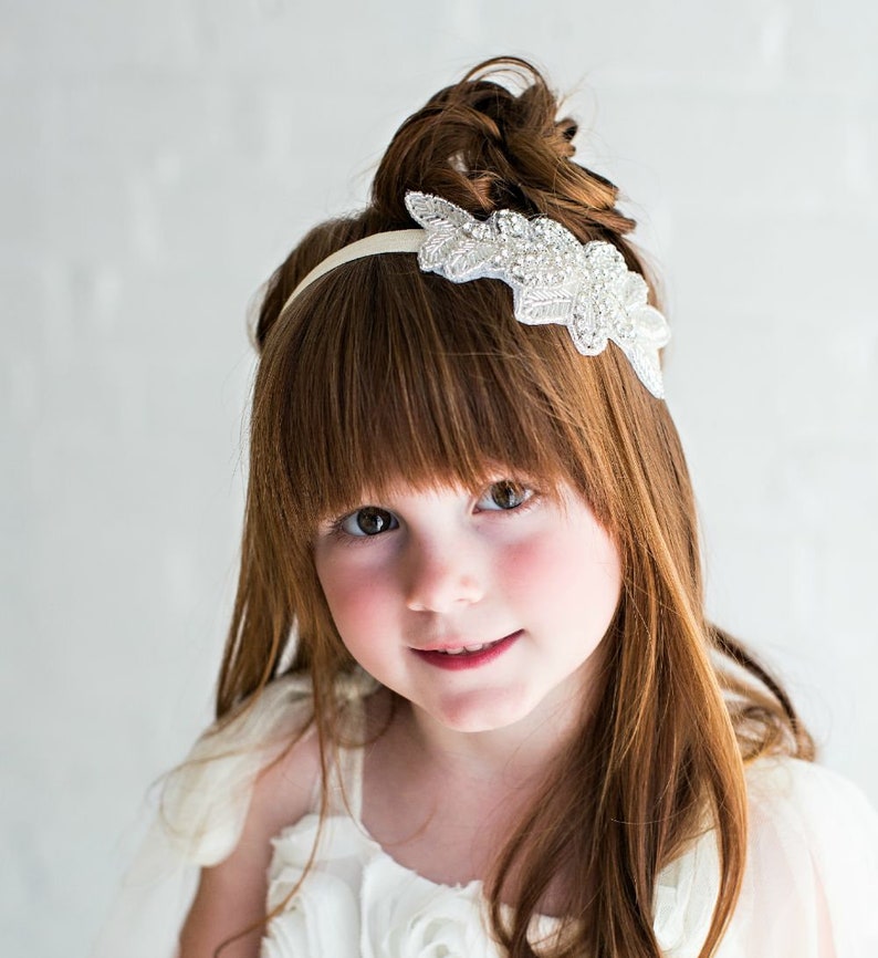 Newborn Baby Headbandbaby Headbands Christening Headband Etsy