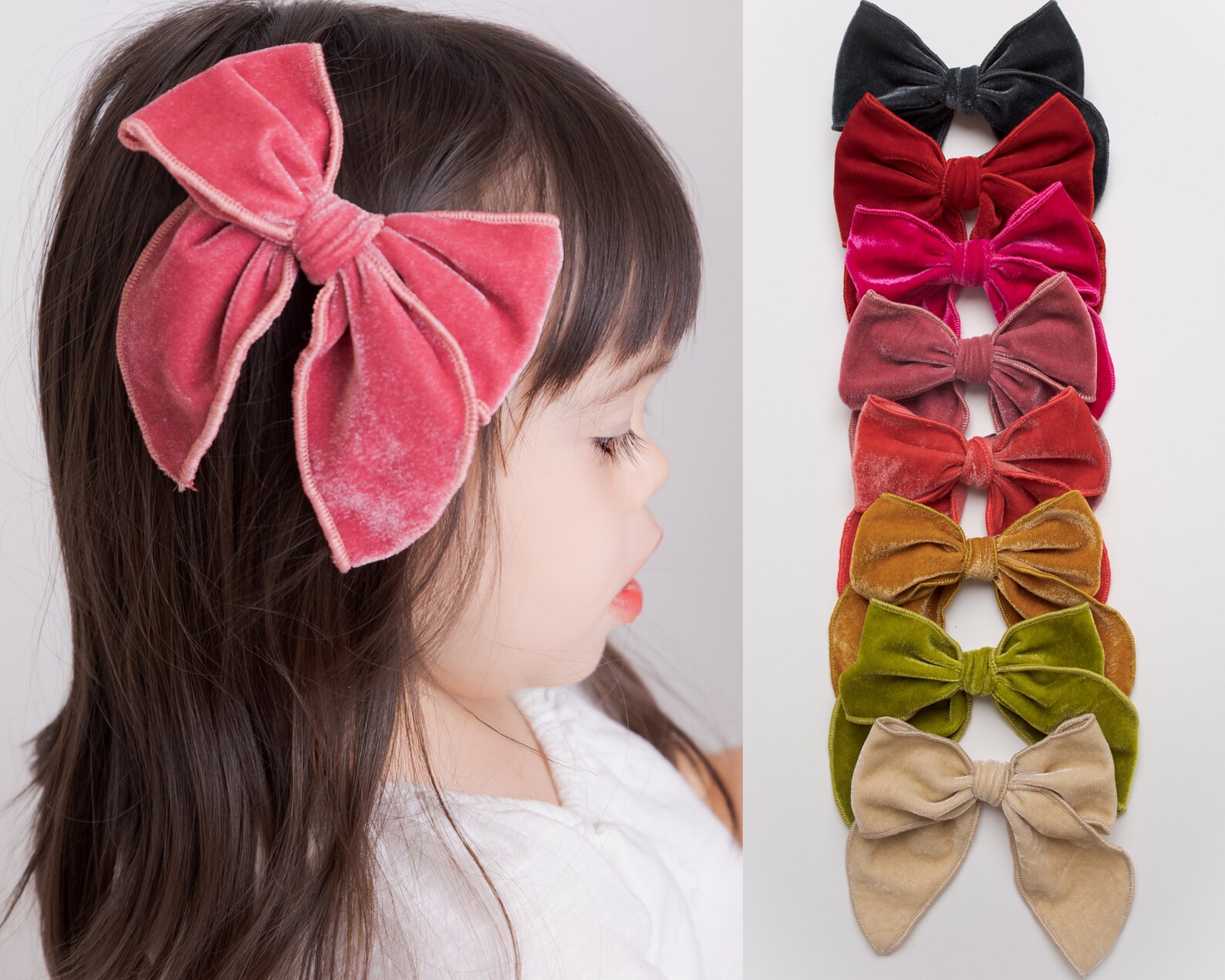 Christmas Velvet Hair Bow