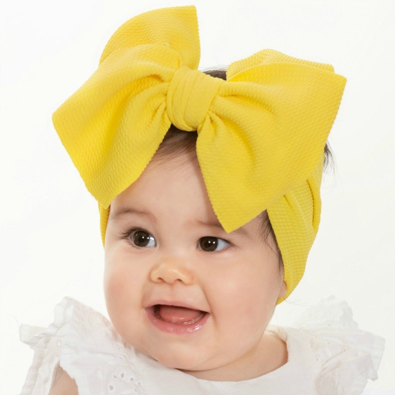 Big Bow Headbands Big Bow Head Wraps Oversized BOW Baby Etsy