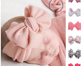 Big Bow Headbands, Big Bow Head Wraps,  Oversized BOW Baby headbands, Bow Head Wraps, Big Bow Headband, Baby Girl Hair bows, LULU Headwrap