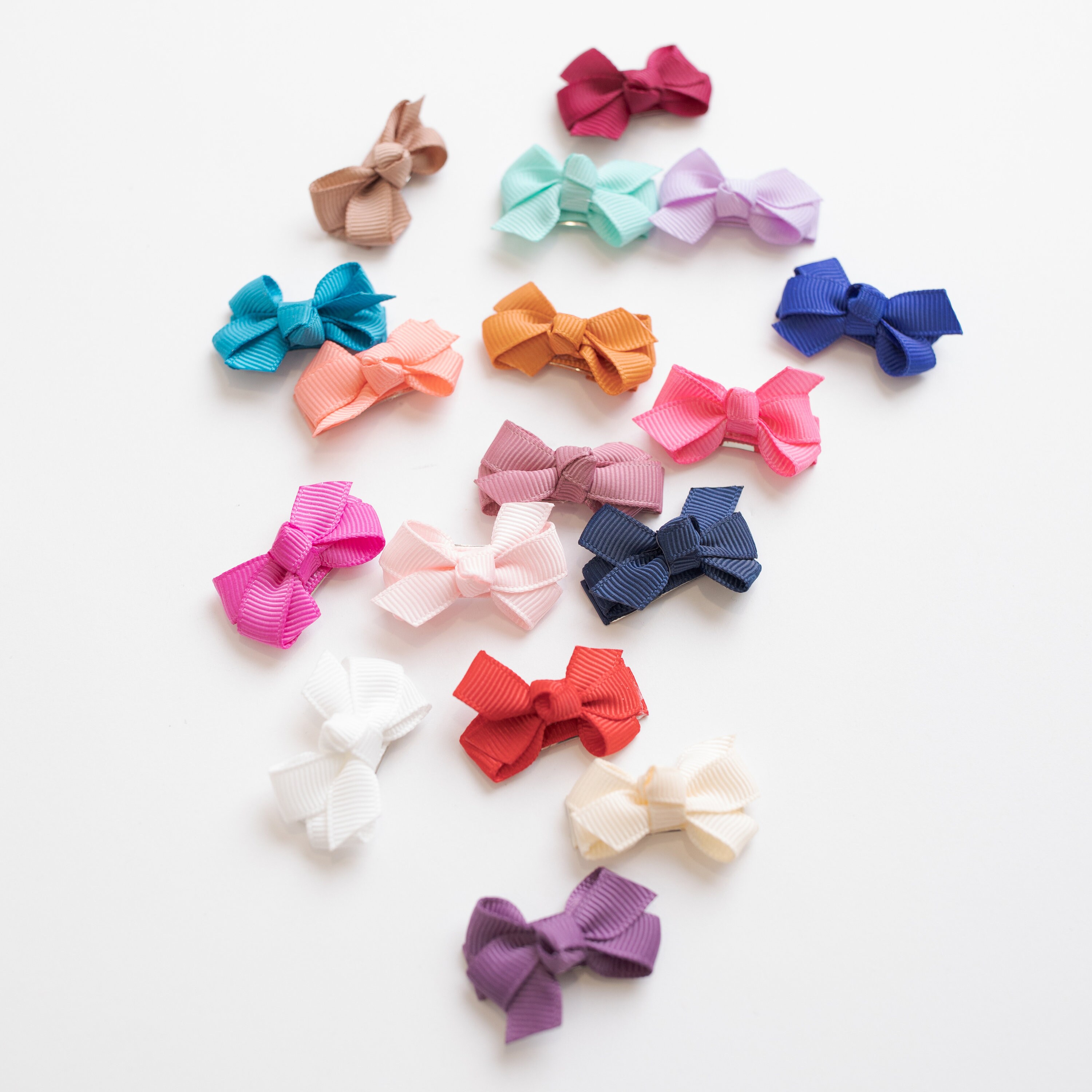 Mini Bow Snap Clips - Baby Blue – ban.do