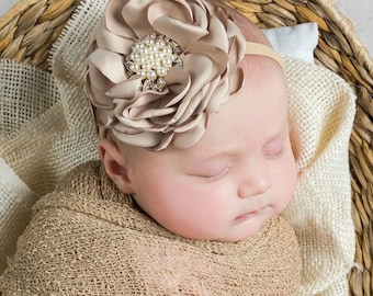 Baby headbands, Baby girl headband,flower nylon headband, flower crown headband, nylon headbands,Newborn headband, Infant Headband,Hair bows