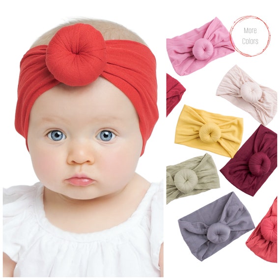 Fashion White Baby HeadWrap Head Band Big Infant Bow Newborn Kids Stretch  Turban Knot @ Best Price Online