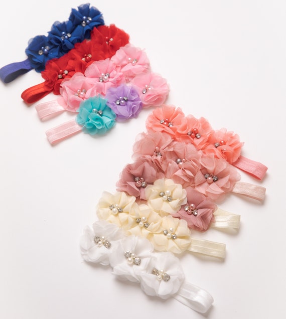Cinta Para El Cabello Encantadora Y Chic Con Flores Recién Cinta Para El Cabello Encantadora Y Chic Con Flores Recién