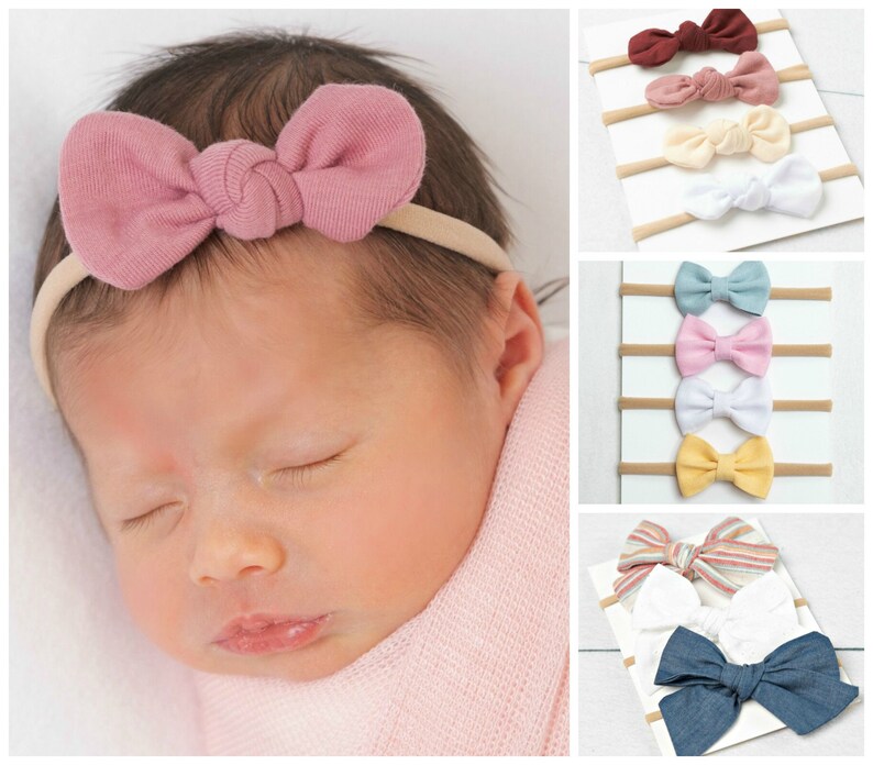 Baby headband SET Baby Headbands Baby girl headbands Small Etsy