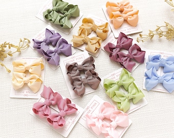 Baby Girl Hair Bow, Toddler Hair Clip, Baby Girl Hair Clip, Pig Tail Bow, Baby Bow Clip, Toddler Bows, Baby Girl Barrettes, Piggy Bow