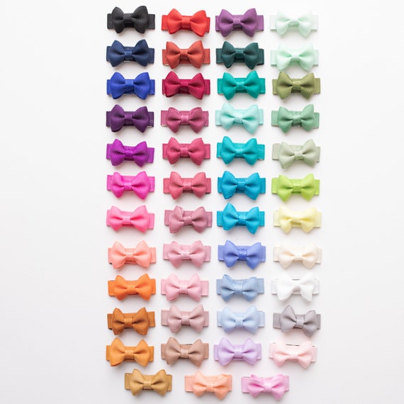 Mini Bow Snap Clips - Baby Blue – ban.do