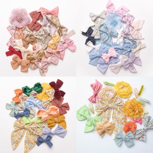 Toddler Hair Bows, Baby Girl Hair Bows, Grab a Bag Bow Hair Clips, School Girl Hair Bows, Toddler Hair Clips, Hair Bow Gift Set, Baby Gift