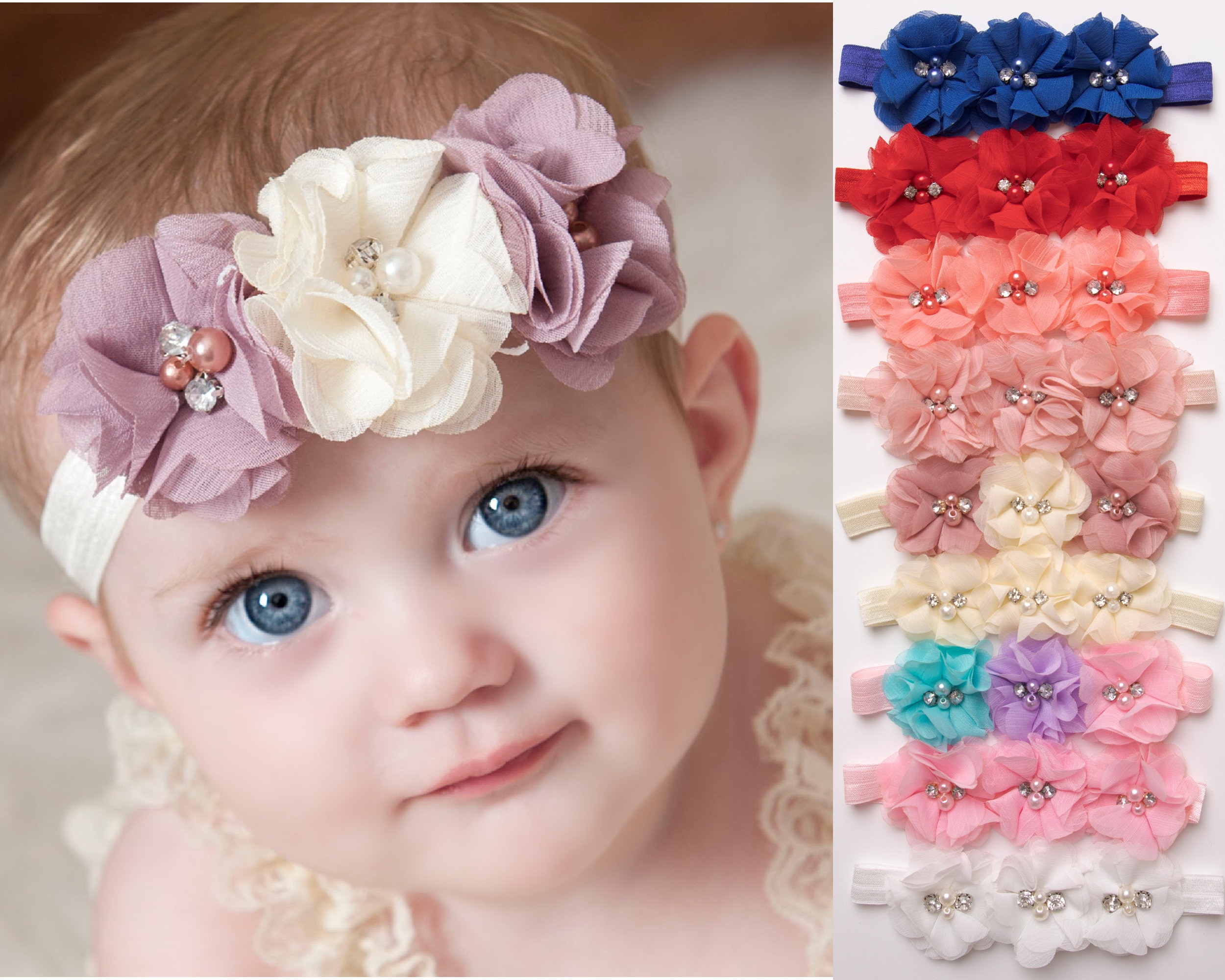 Baby Newborn Toddler Kids Girls Flower Headband Hair Band Chic Hair Accessories