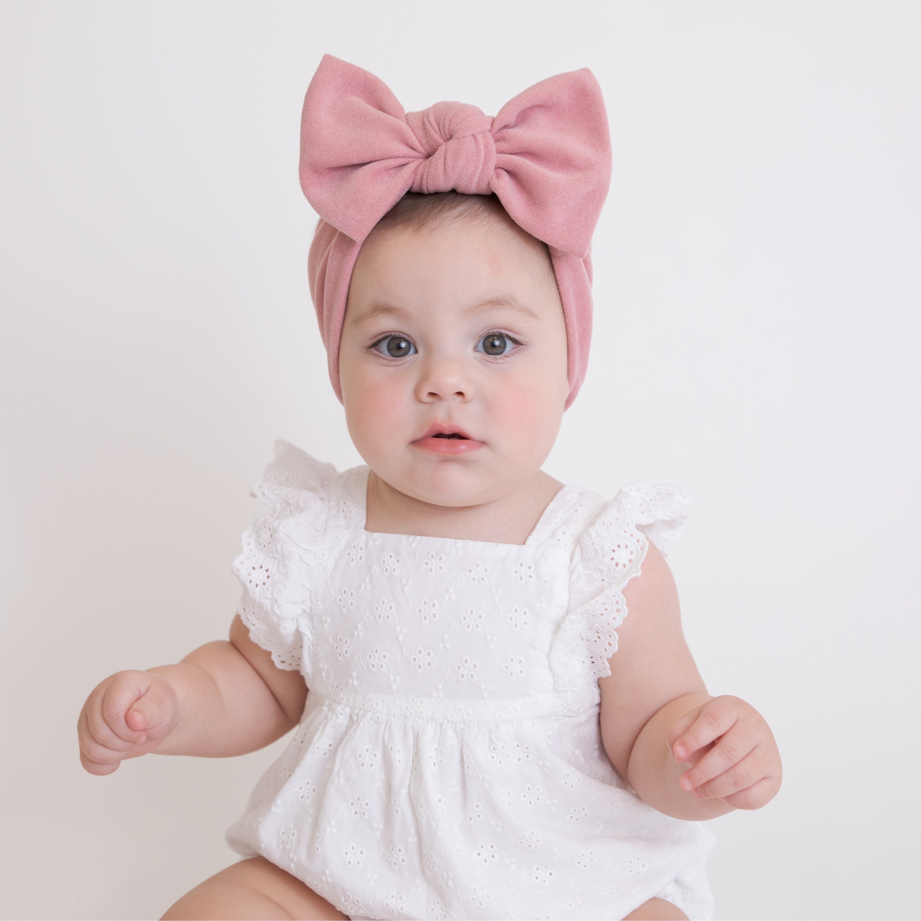 Fashband Bébé Fille Bandeaux Blanc Fleur Bande De Cheveux Mignon Élastique Infan