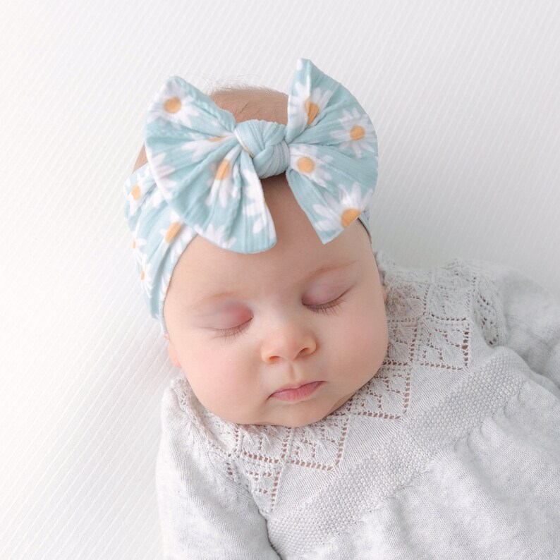 Baby Girl Headband, Newborn Headbands, Big Bow Headband, Hair Bows, Baby Turban Headband, Toddler Hair Bow, Baby Headwrap, Baby Gift , JASM bild 3