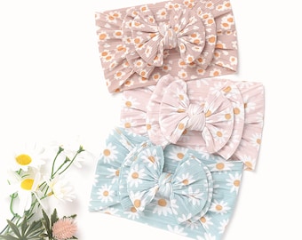 Baby Headband, Floral Baby Bows, Summer Headband, newborn bows, infant headbands, baby headbands, baby girl bows, flower print bows, Jazmin