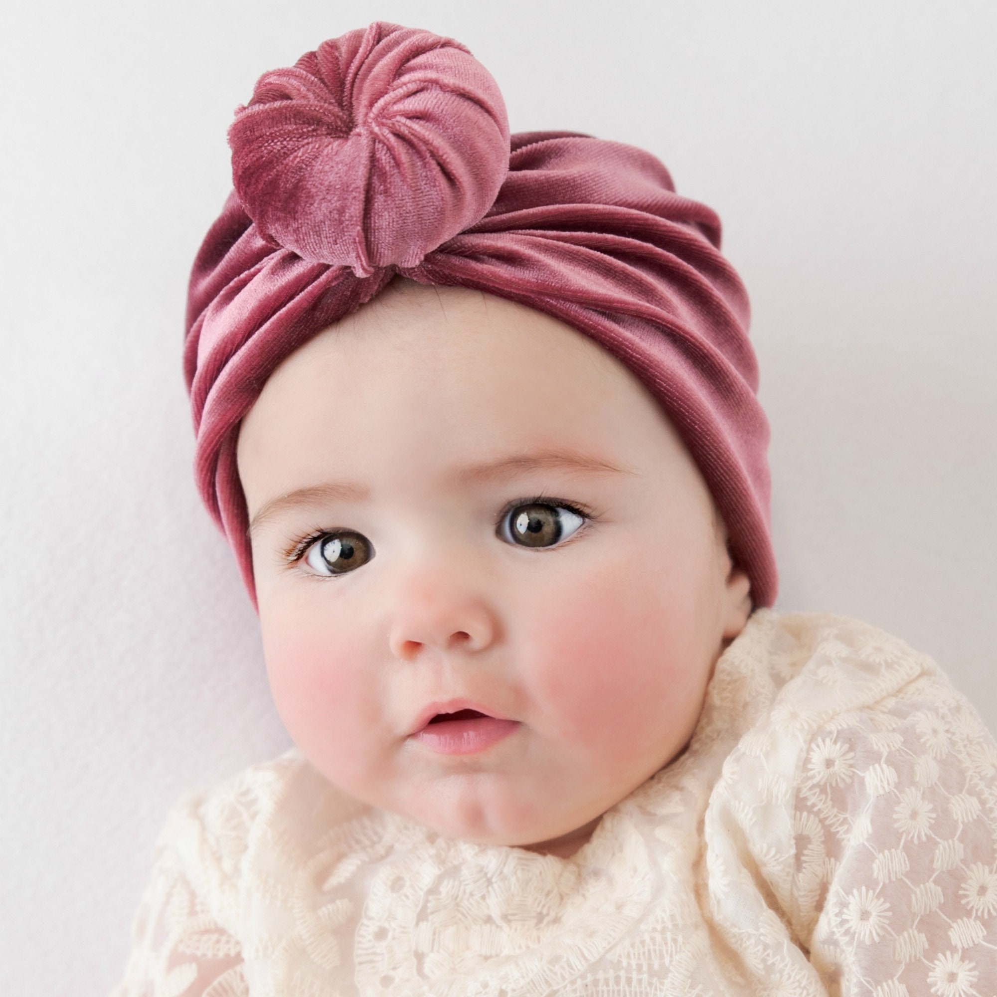 Neugeborene Mädchen Baby Knoten Turban Hut Kinder Beanie Mütze Kopftuch Haarband 