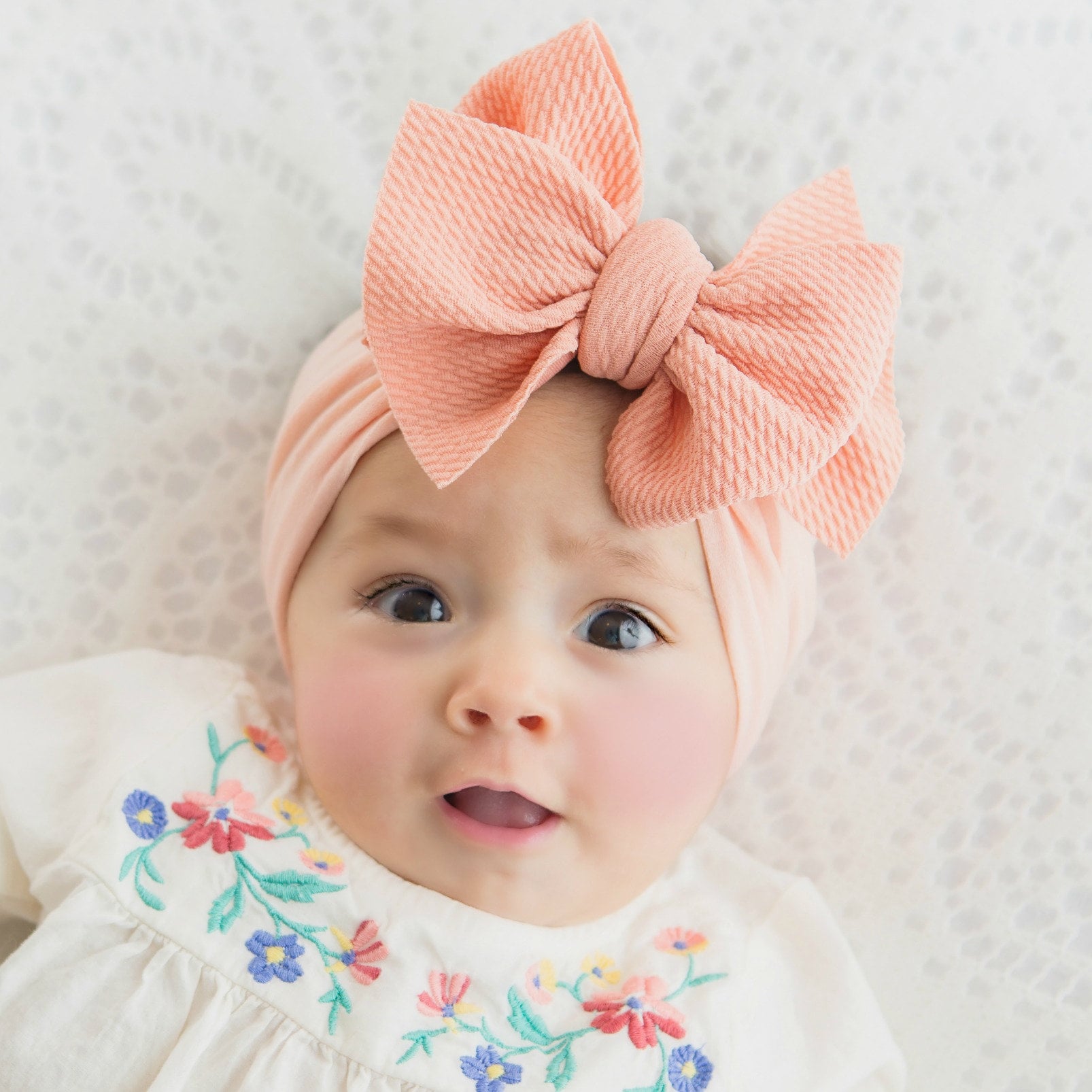 Bandeau Anniversaire Cheveux Bébé VEGCOO Bandeau Bébé Fille, Super Soft Stretchy Knot Bébé Turban Bandeau Fleur Enfant Fille