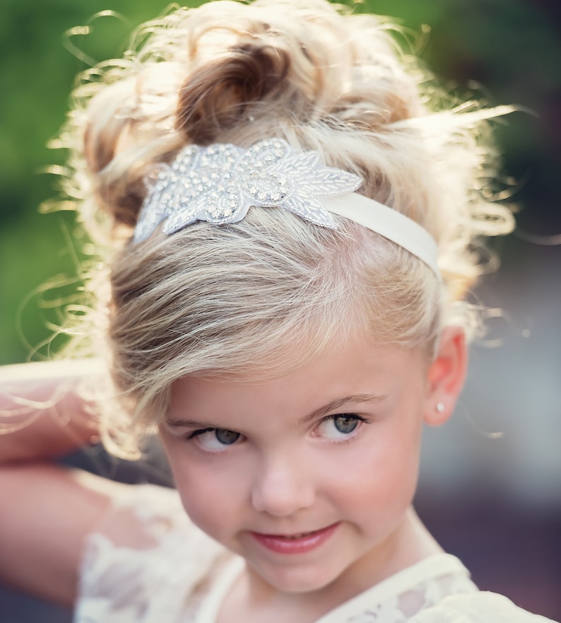 Newborn Baby Headbandbaby Headbands Christening Headband Etsy