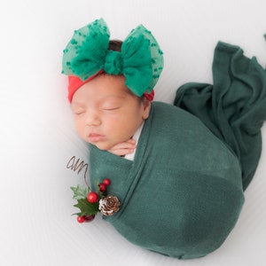 Baby Headband, RED Christmas baby headband, Bow Headband, Girls Headband, CHRISTMAS baby headband,Big Bow Headband, head wrap, Christmas Bow
