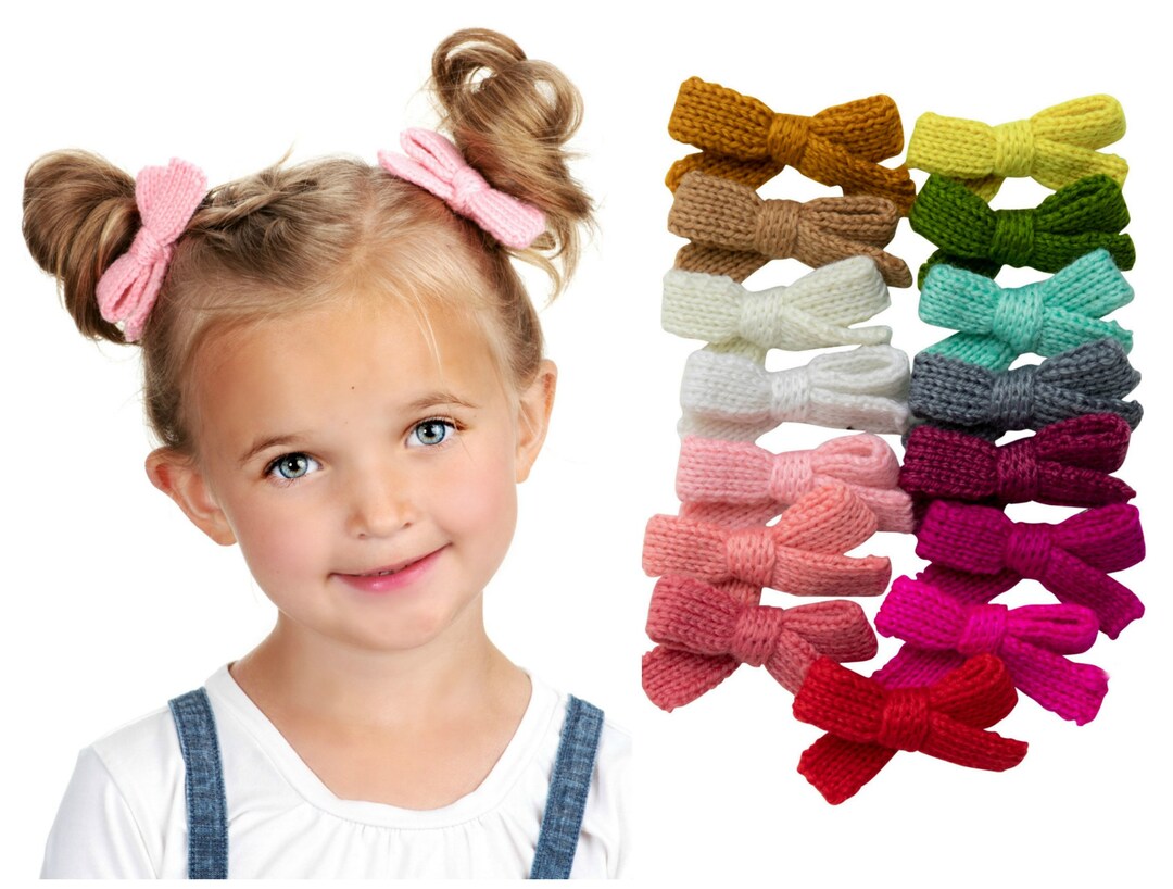 Hair Clip Baby Headbands Crochet Hair Bow Baby Bows Etsy