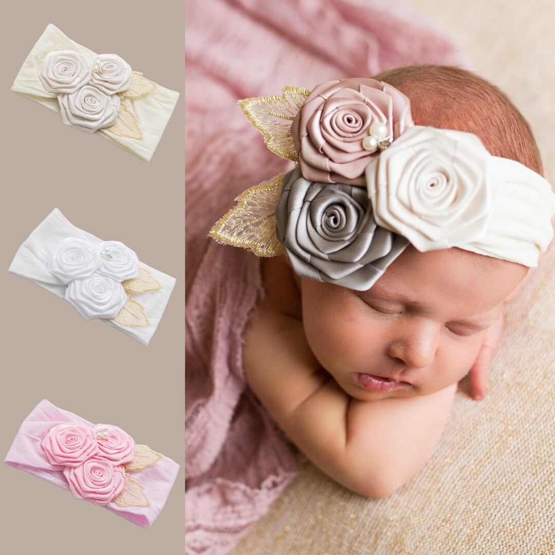 Baby Girl Headband, Newborn Headband, Baby Hair Bows, Newborn Hair Bow