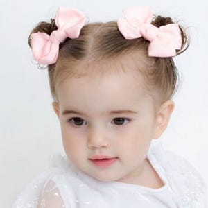 Noeuds pour cheveux bébé fille, barrettes pour bambin, barrettes pour bébé fille, noeuds queue de cochon, barrette pour noeud bébé, noeuds pour bambin, barrettes bébé fille, noeuds cochon. MJ
