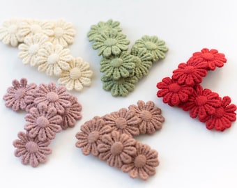 SET Toddler Hair Clips, Baby Girl Hair Clips, Toddler Snap Clips, Toddler Hair Bows, Hair Clips, Girls Barrettes,  Hair Bows.