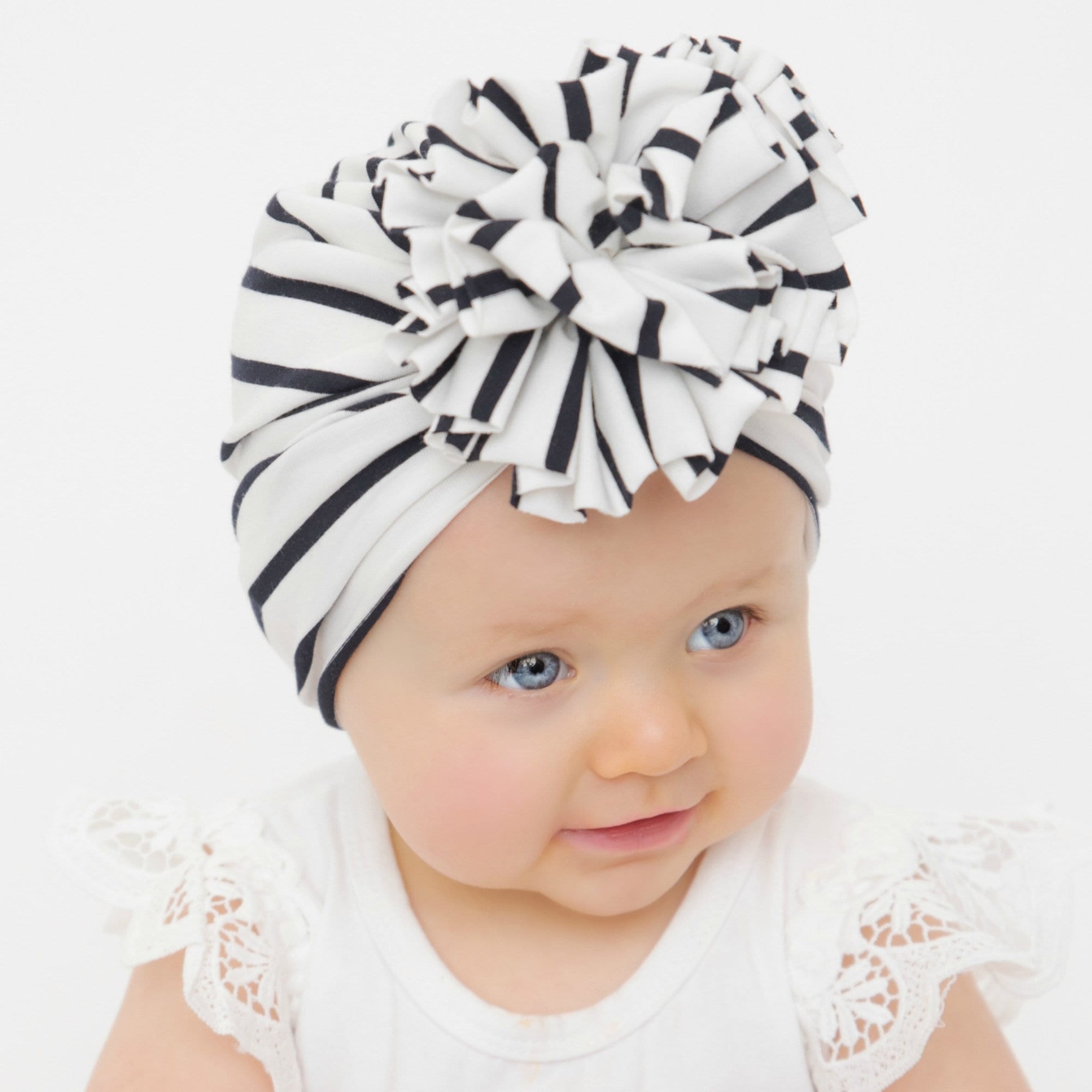 AMateschitz Baby Turbante Cappelli con Fiocco Asilo Ospedale Cappelli Infantile Copricapo Neonato Cappello Bambino Fiocco Fascia Neonati per Ragazze Ragazzi, Azzurro, Taglia unica
