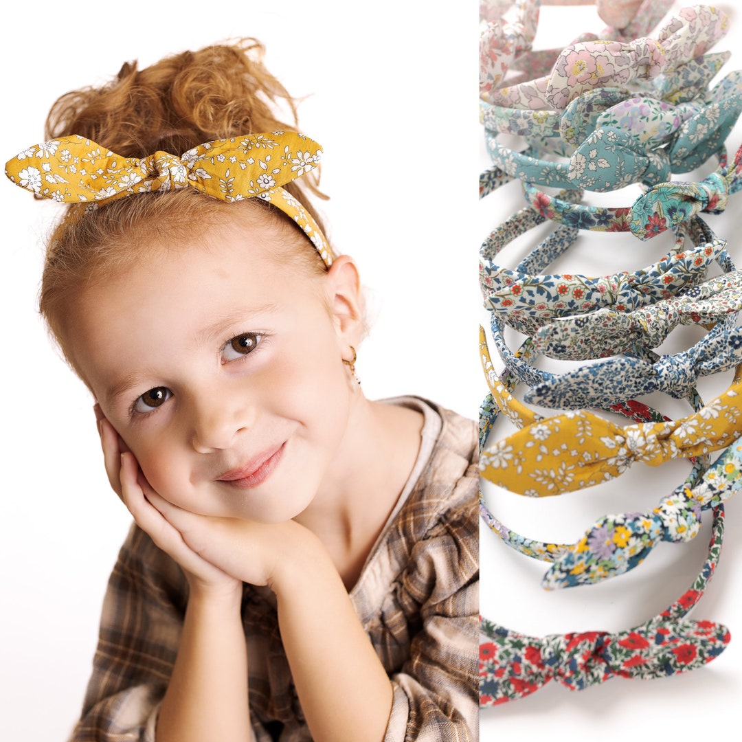 KIDS LARGE BOW HEAD BAND SALUTI SUMMERTIME