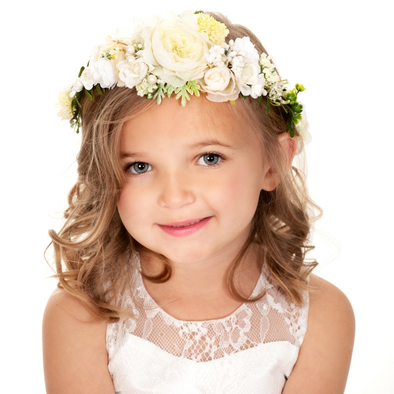 Blush Flower Crown Weddding Flower Crown Floral Headband Etsy