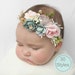 Baby headbands, Baby girl headband,floral nylon headband, flower crown headband, nylon headbands,Newborn headband, Infant Headband,Hair bows
