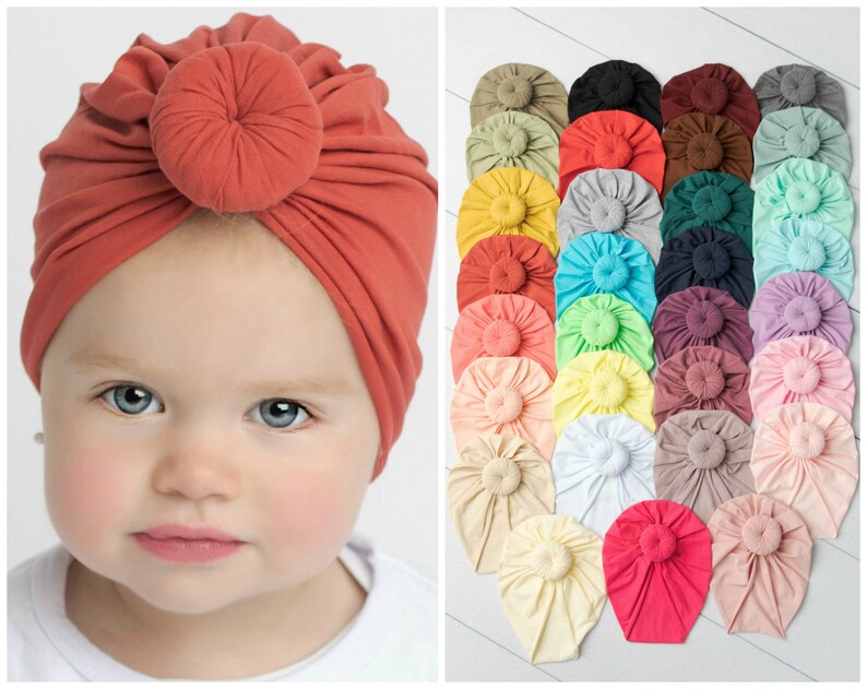 Baby Turban Hat Baby Girl Turban Top Knot Baby TURBANBaby Etsy