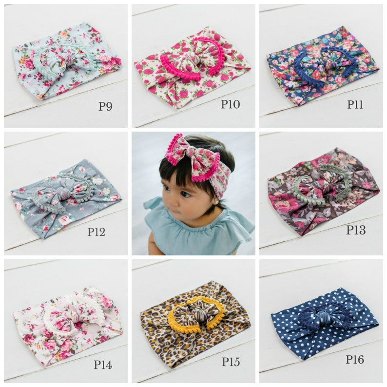Big bow baby headwrap,Baby Headband,Baby Nylon Headbands ONE SIZE FITS All Baby headbands Nylon headbands,Nylon Top Knot Bow Head wrap