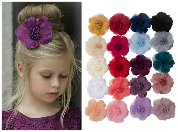 Buy Girl Hair Clip Flower Clip Baby Headbands Nylon Headbands