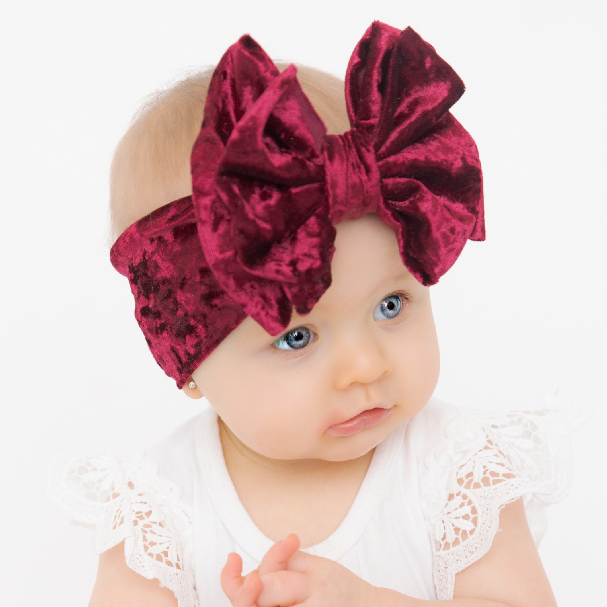 Fiocchi per capelli da donna Silk Velvet, fermagli per capelli. barretta da donna, accessorio per capelli - Italia