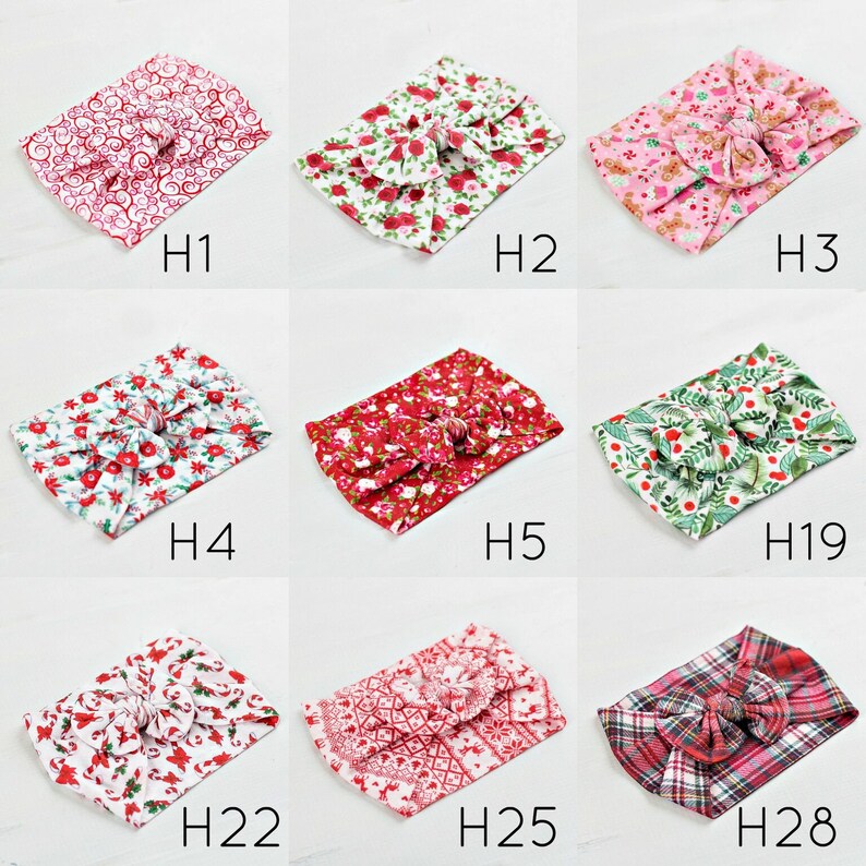 headwrap ONE size FITS ALL Christmas Hair Bows Baby girl nylon headbands Christmas baby headbands Nylon Baby Headband Newborn headbands