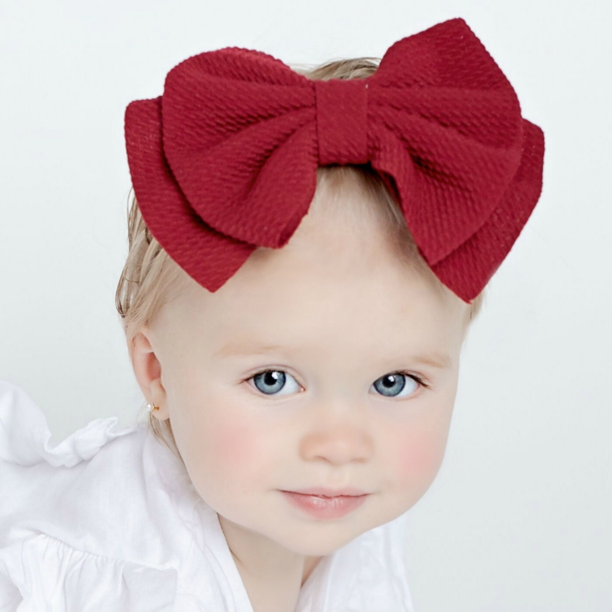Baby Headbands Nylon Headbands Big BOW Headband Infant Etsy