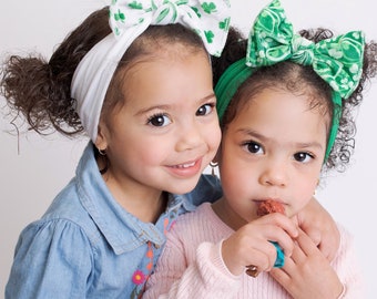 Baby Girl Velvet,Saint Patrick's Day,Baby Bow, Bow Soft Headband,Toddler Headband,Velvet Headband, Baby Headbands, Newborn,Baby Bows,KATE