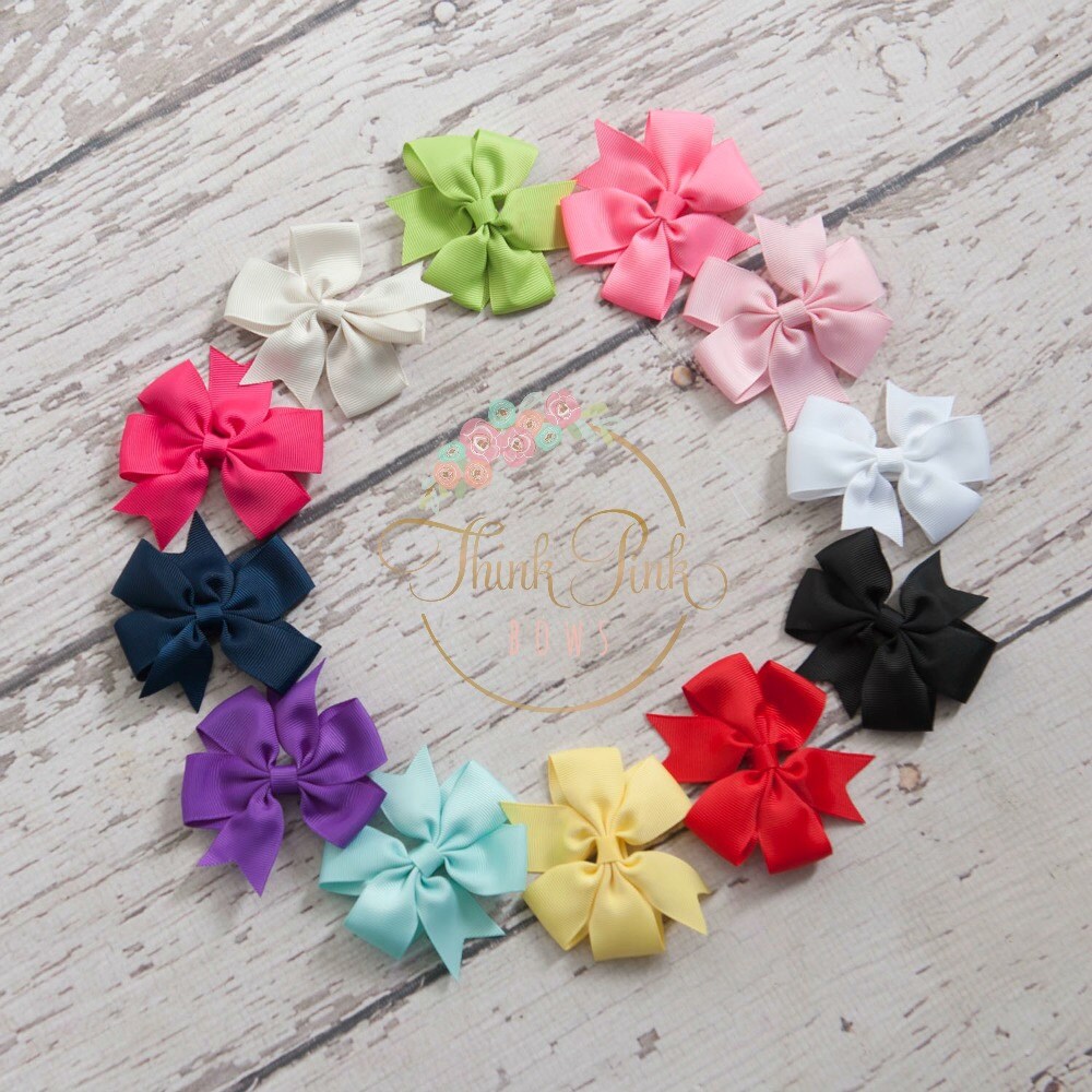Hair Bows SET of 12 Hair Bows Hairbows Girls Hair Bows Etsy