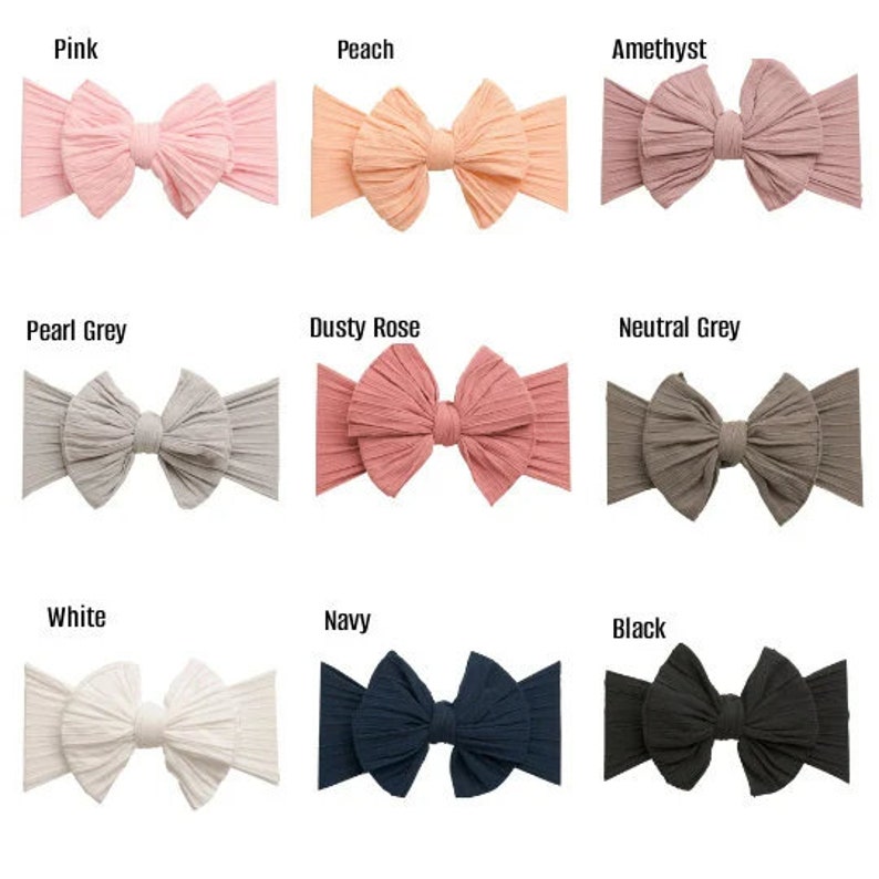 Toddler Headbands baby clothes pattern Flat bow Shower gift Newborn Bows set girl  hair accessories stretchy infant neutral newborn girl girl pink girl headband infant Baby Gift Christmas baby gifts regalos de navidad para bebes diademas de bebé