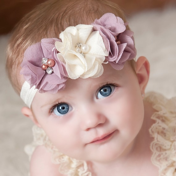 ELIJA COLOR Diademas para bebés, Diadema para niñas, Diadema para recién  nacidos, Diadema de flores elegantes, Diadema de bautismo, Diademas para  bebés, Moños para el cabello. -  México