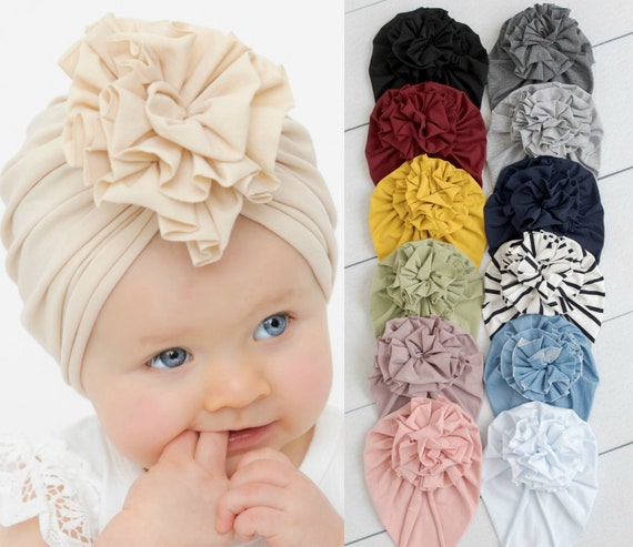 Baby Kleinkind Mütze Floral Turban Cap Neugeborenen Mädchen Kopf wickeln BeRSZ8 