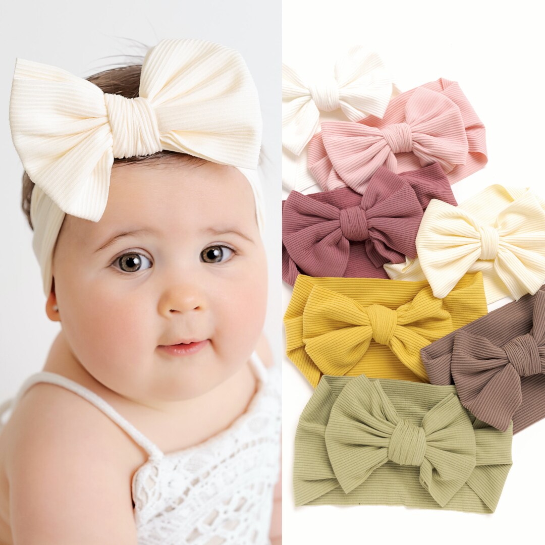 Bow Baby Headband, Baby Girl Headbands, Toddler Hair Bows, Baby Bow Headband, Newborn Headbands