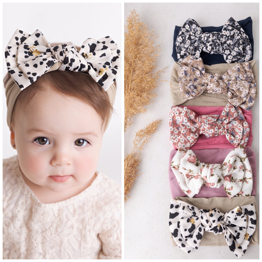 Nylon Baby Headband, Big Bow Baby Girl Headbands, Newborn Headband