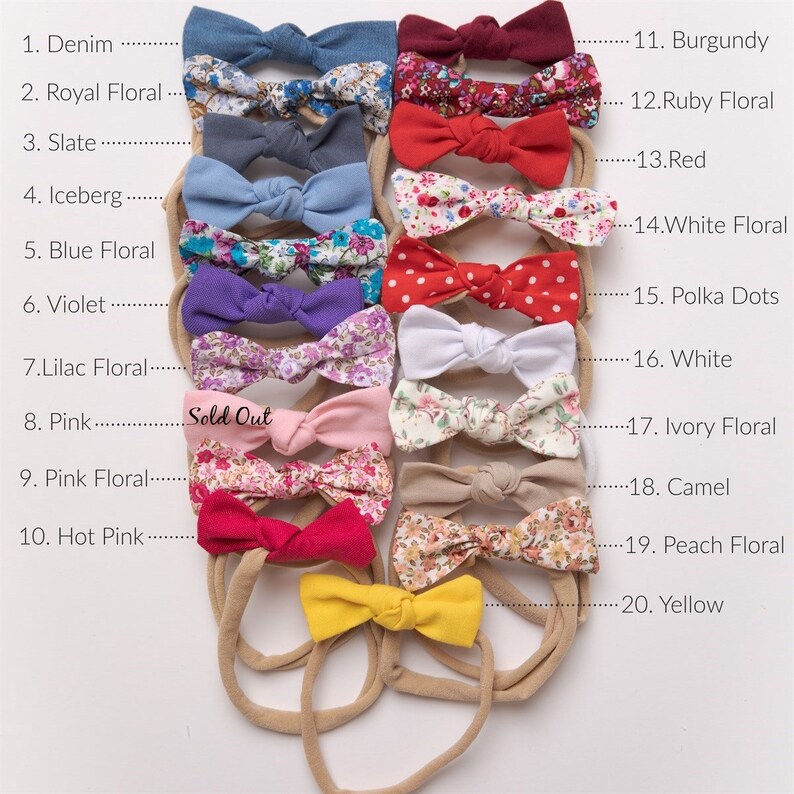 Pink Baby Headband Baby Headbands Nylon Headbands Infant Etsy