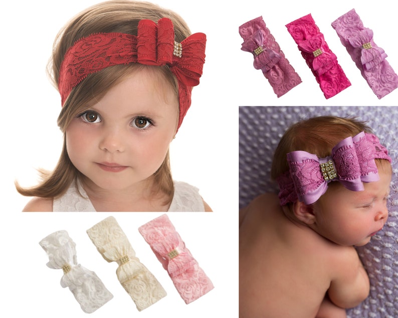Red Baby Headband Baby Headbands Christmas Headband Etsy