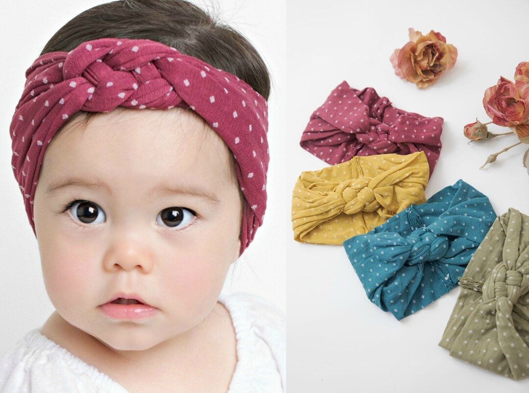 Baby Girl Headbands Baby Girl Turban Infant Braided Hair Etsy
