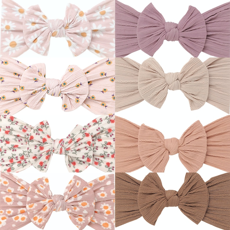 Baby Girl Headband, Newborn Headbands, Big Bow Headband, Hair Bows, Baby Turban Headband, Toddler Hair Bow, Baby Headwrap, Baby Gift , JASM bild 1