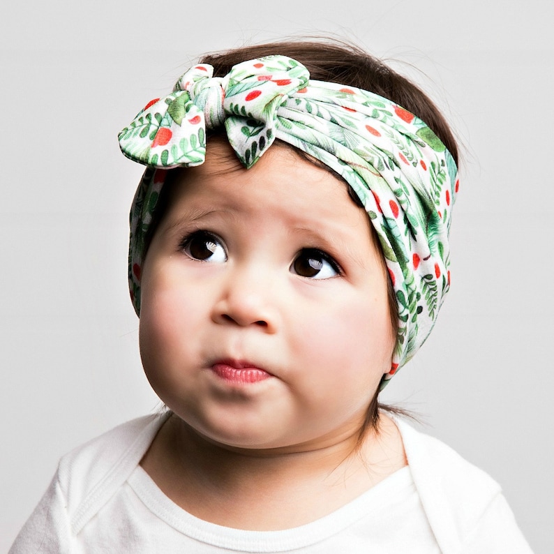 headwrap ONE size FITS ALL Christmas Hair Bows Baby girl nylon headbands Christmas baby headbands Nylon Baby Headband Newborn headbands