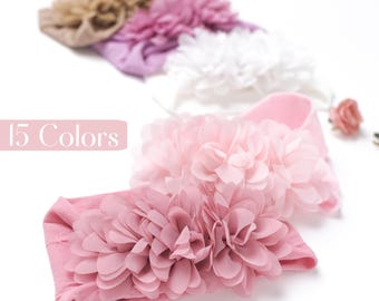 Baby Girl Headbands, Newborn Bow Headband, Baby Girl Bows, Big Bow Baby Headband, Baby Girl Headwrap, Toddler Hair Bows, Soft Nylon Headband