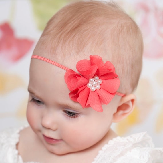 Bandeaux Bébé Filles Serre Tete Bebe Bandeau à Fleurs pour Nouveau-né  Bandeau pour Bébé Bandeaux Cheveux Accessoires Bébé Cadeau Enfant Turban  Pour